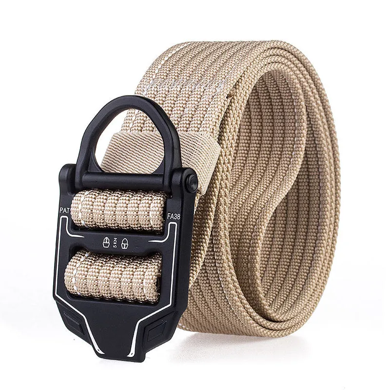 125cm AWMN R001 3.8cm Nylon Adjustable Heavy Duty Waist Strap Quick Release Buckle Military Tactical Belt
