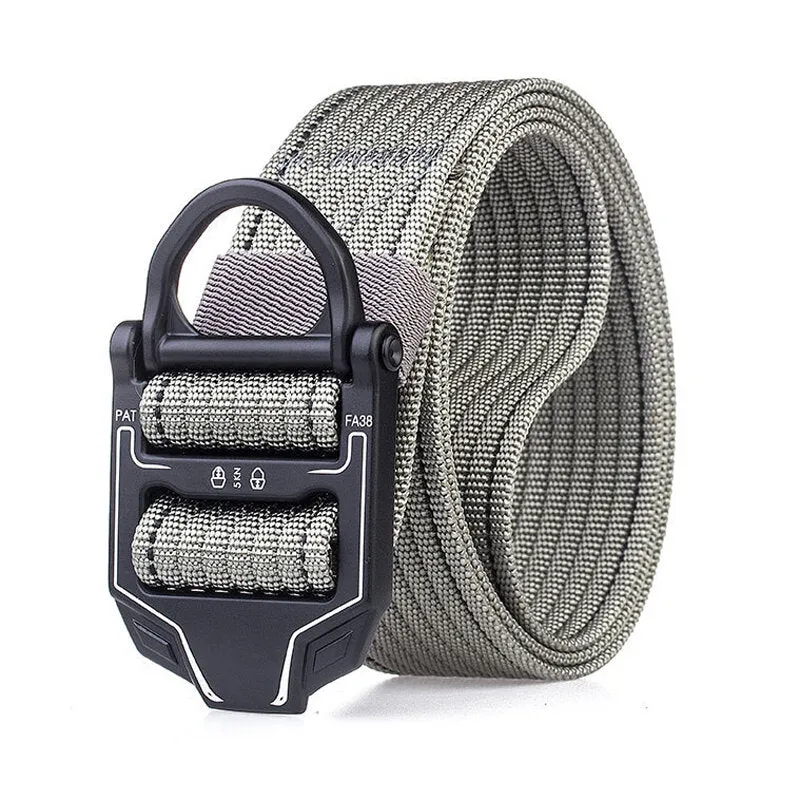 125cm AWMN R001 3.8cm Nylon Adjustable Heavy Duty Waist Strap Quick Release Buckle Military Tactical Belt