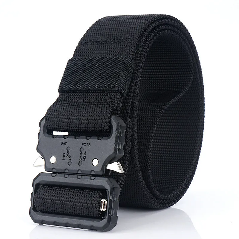 125cm ENNIU BS6S 3.8cm Nylon Tactical Belt Heavy Duty Waist Belts Alloy Buckle Rigger Military Waistband