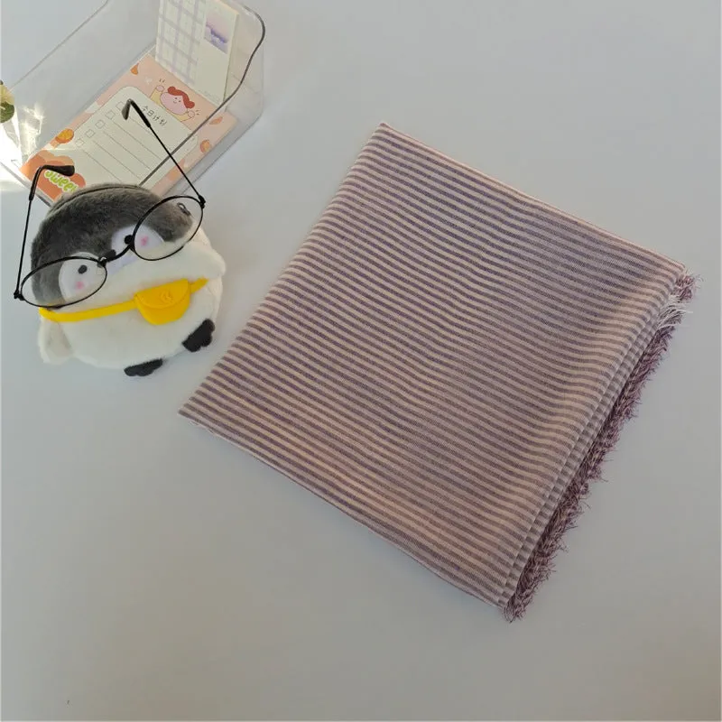 17A75  Polyester cotton casual versatile trendy shawl