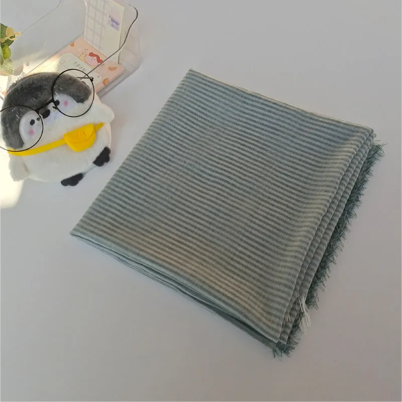 17A75  Polyester cotton casual versatile trendy shawl