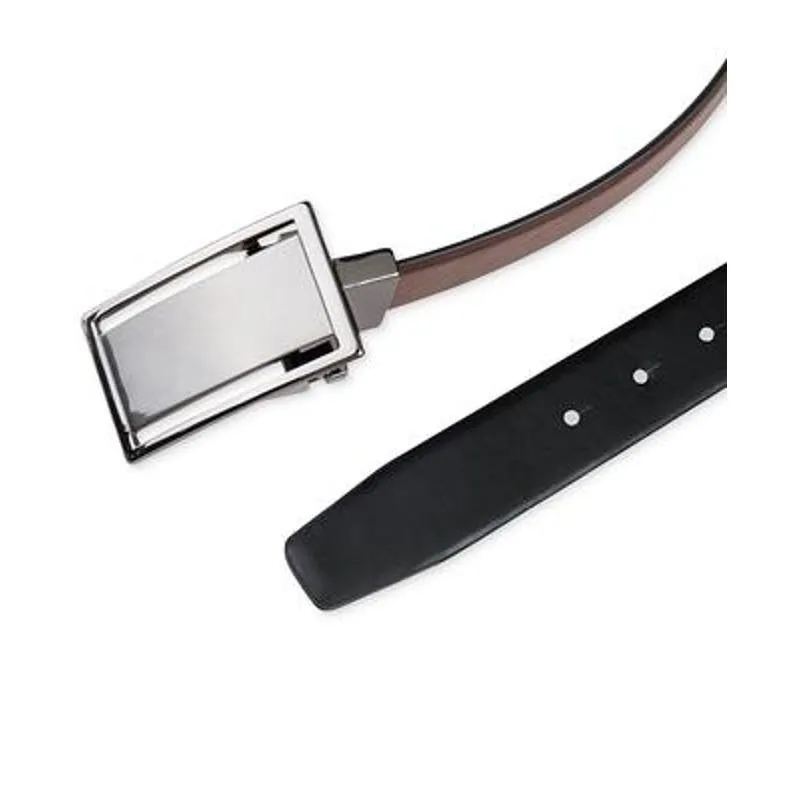 Alfani Men's Reversible Cut-Out Plaque Belt Brown/Black, Size XL 42-44
