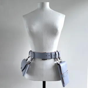 ARCHIVAL DOUBLE POCKET BELT LIGHT GREY / SMALL