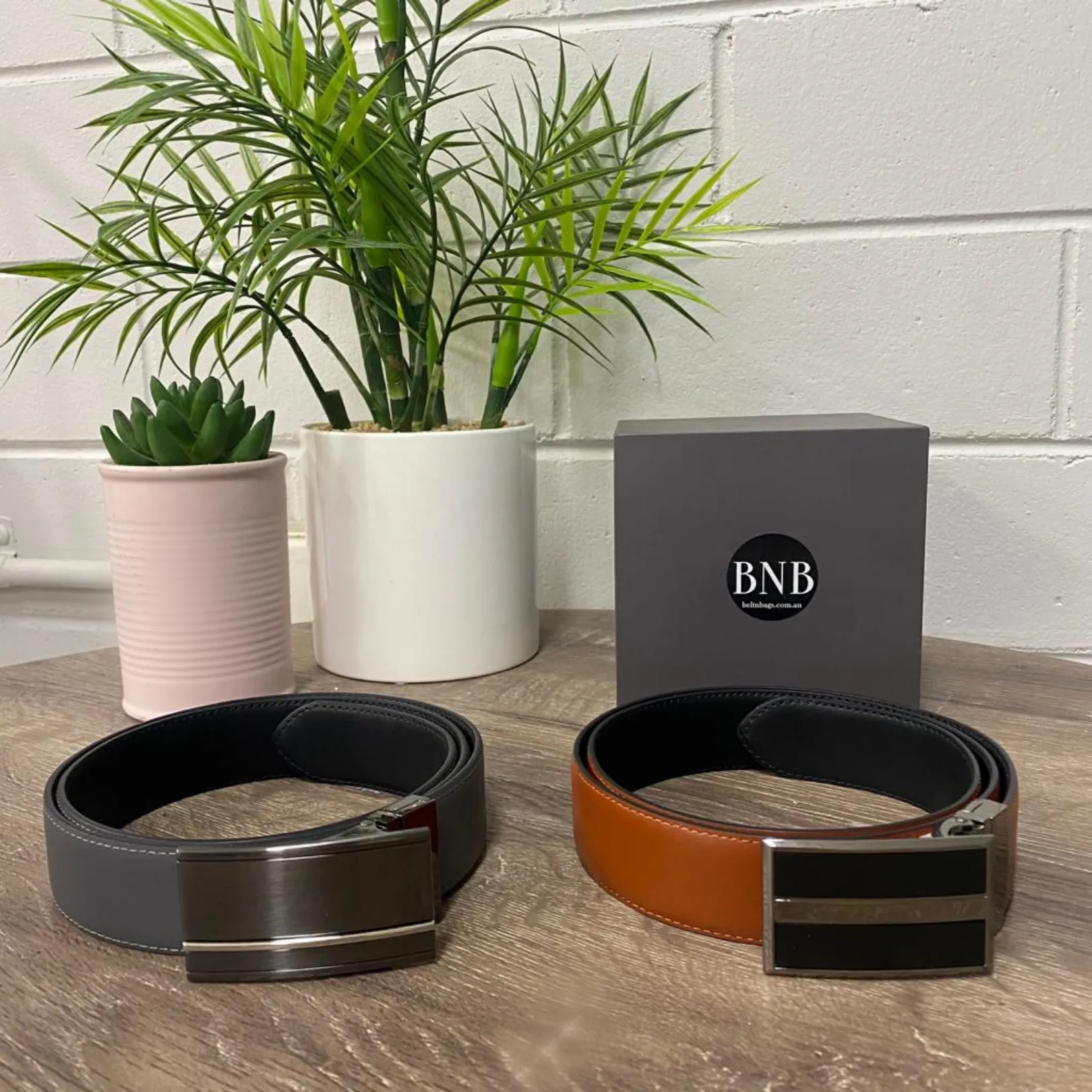 AXL & SAM - 2 Gift Pack Men's Reversible Belts