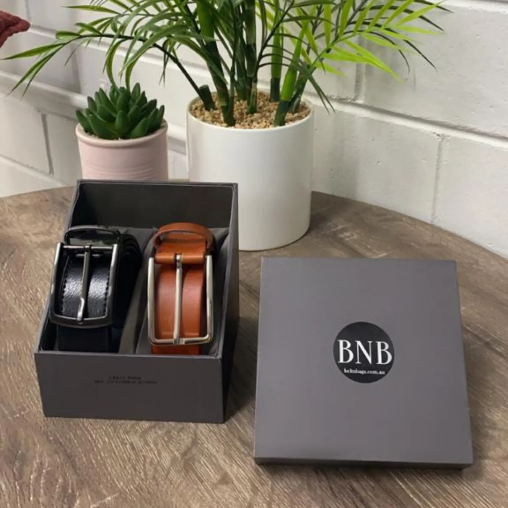 AXL & SAM - 2 Gift Pack Men's Reversible Belts