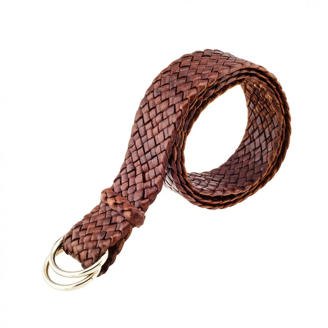 Barmah Hats | Stockman Kangaroo Leather Belt in Brown