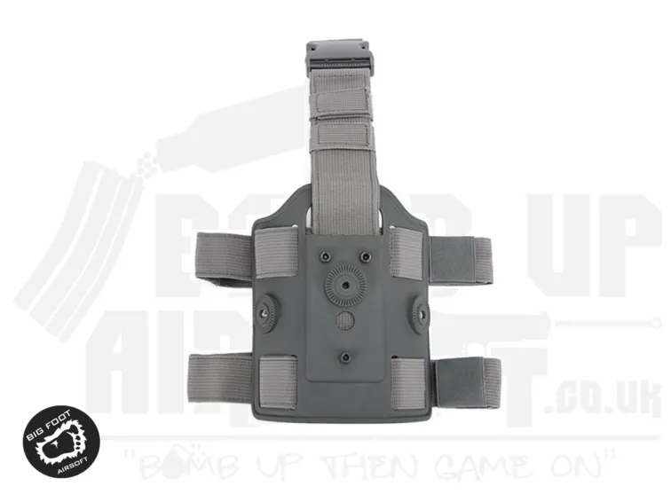 Big Foot Drop Leg Holster Platform Mount fits Cytac/Nuprol - Grey