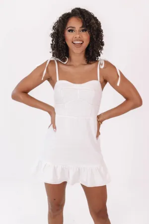 Biggest Fan Dress - White