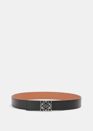 Black & Tan Reversible Anagram Belt