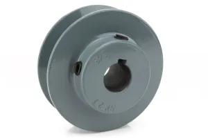 Cast Iron 3.5" Single Groove Pulley V Style B Belt 5L for 5/8 " Keyed Shaft
