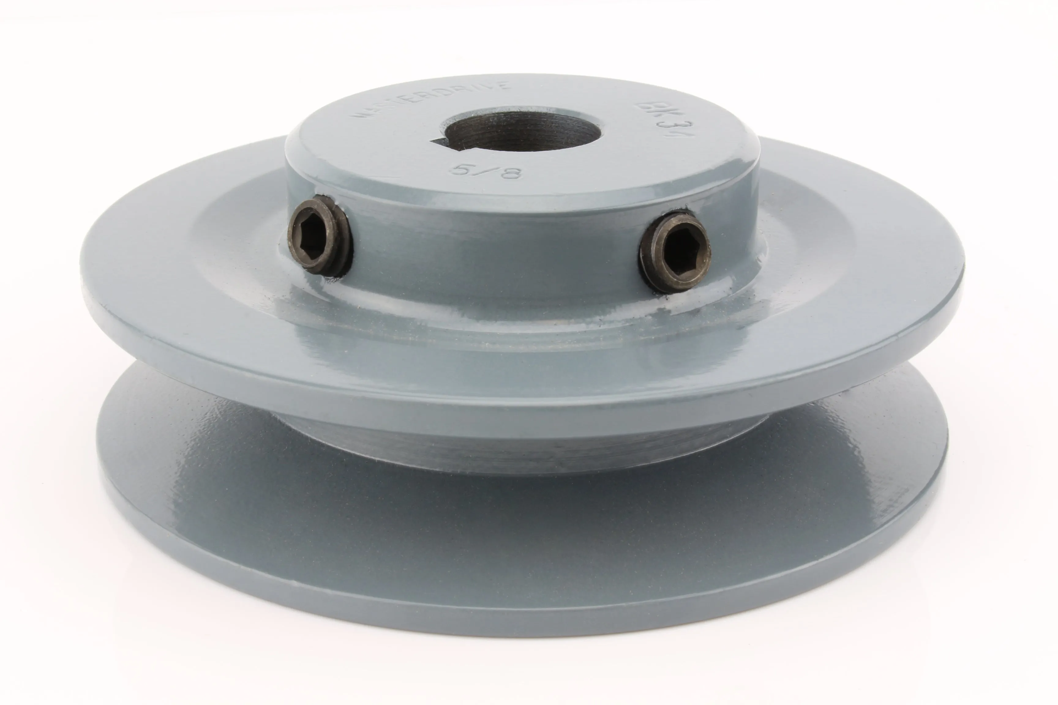 Cast Iron 3.5" Single Groove Pulley V Style B Belt 5L for 5/8 " Keyed Shaft
