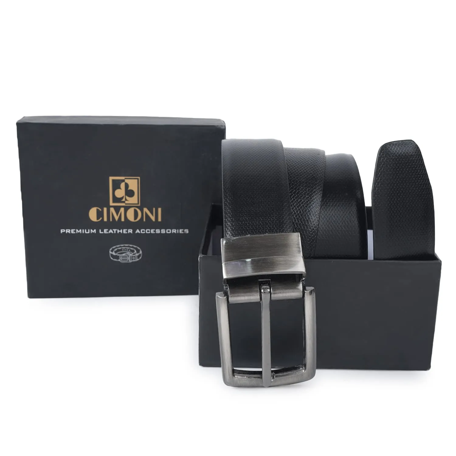CIMONI Genuine Leather Classic Reversible Casual Formal Dailyuse Black Brown Belt For Men (1 Year Gurantee)