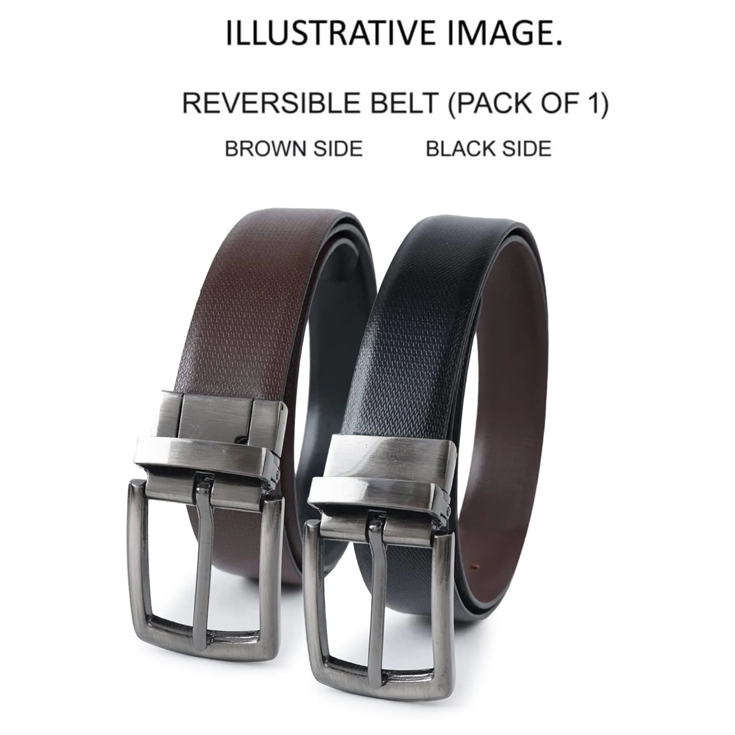 CIMONI Genuine Leather Classic Reversible Casual Formal Dailyuse Black Brown Belt For Men (1 Year Gurantee)