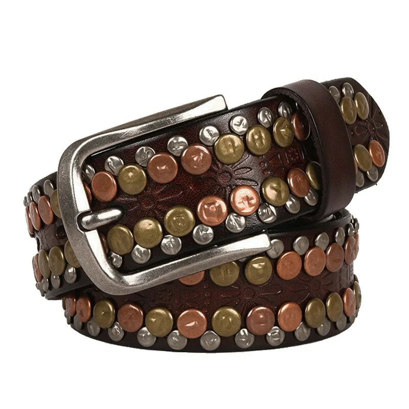 CM Punk Rivet Belt-Vintage Style