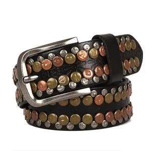 CM Punk Rivet Belt-Vintage Style