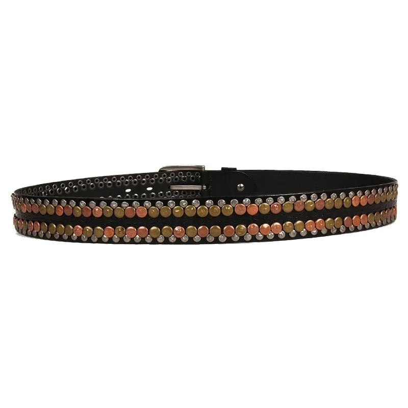 CM Punk Rivet Belt-Vintage Style