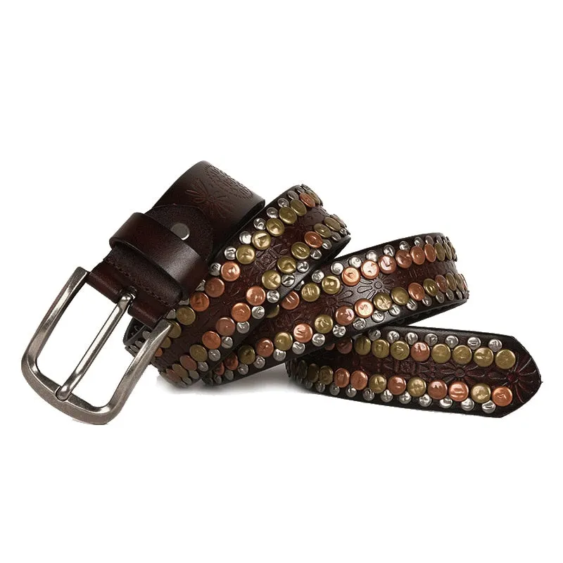 CM Punk Rivet Belt-Vintage Style
