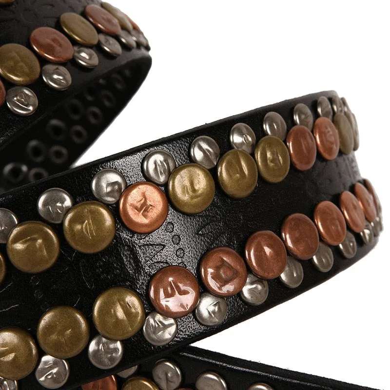 CM Punk Rivet Belt-Vintage Style