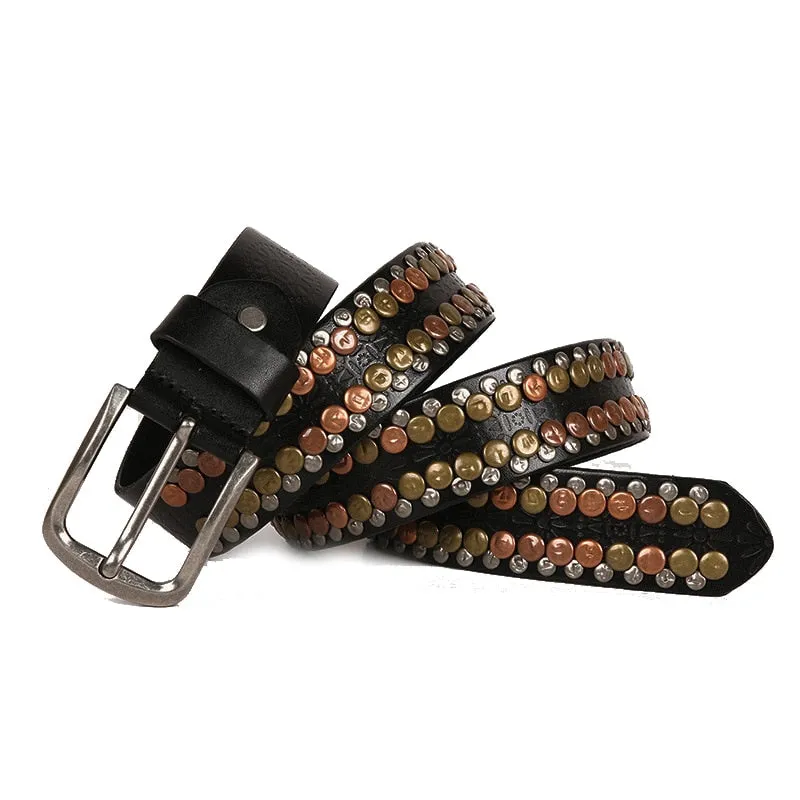 CM Punk Rivet Belt-Vintage Style
