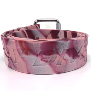 Coloured Rubber Weight Belt with Marseille Buckle