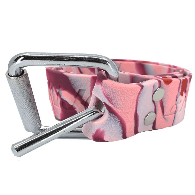 Coloured Rubber Weight Belt with Marseille Buckle