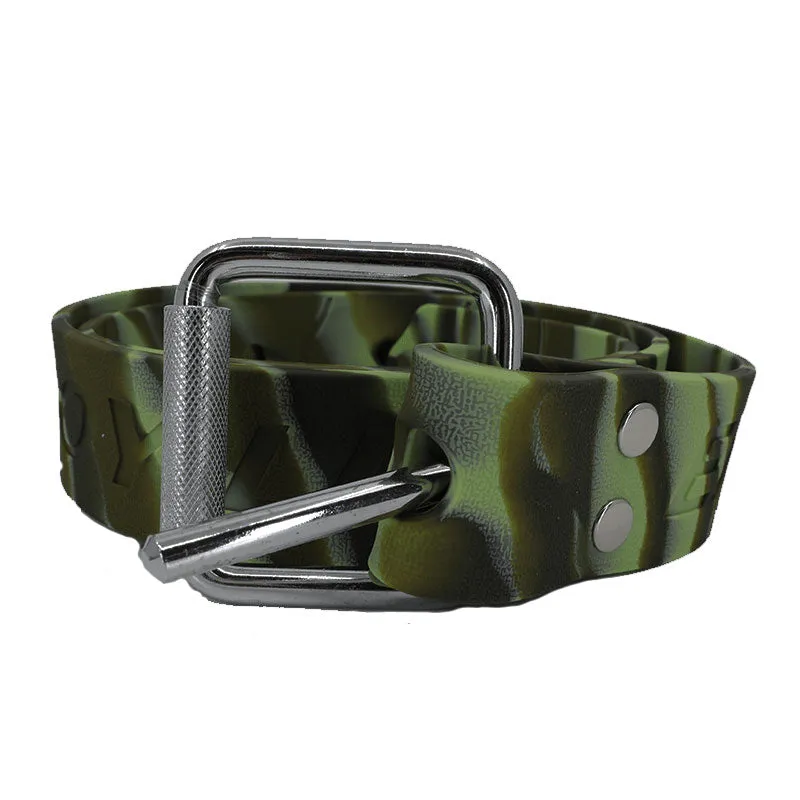 Coloured Rubber Weight Belt with Marseille Buckle