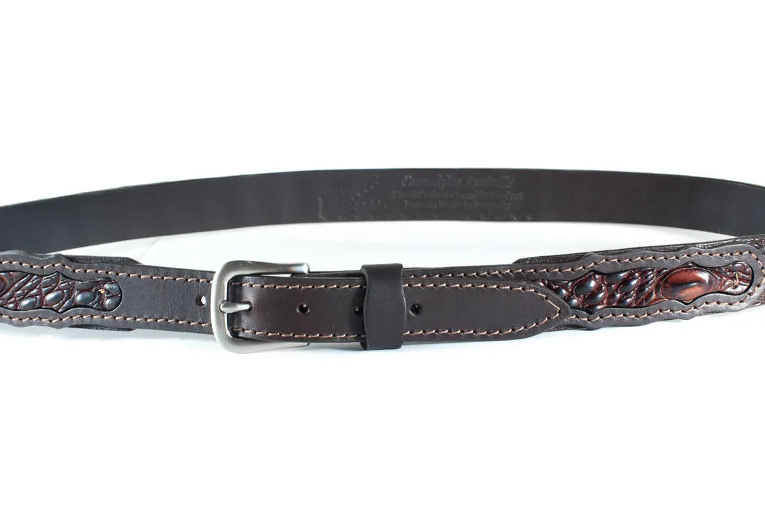 Crocodile Skin Ranger Belt