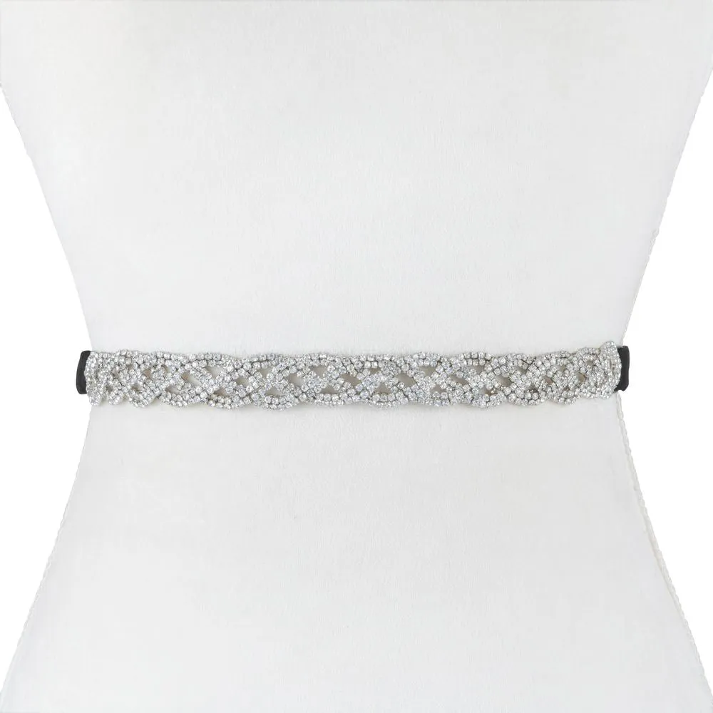 Crystal Braid Belt
