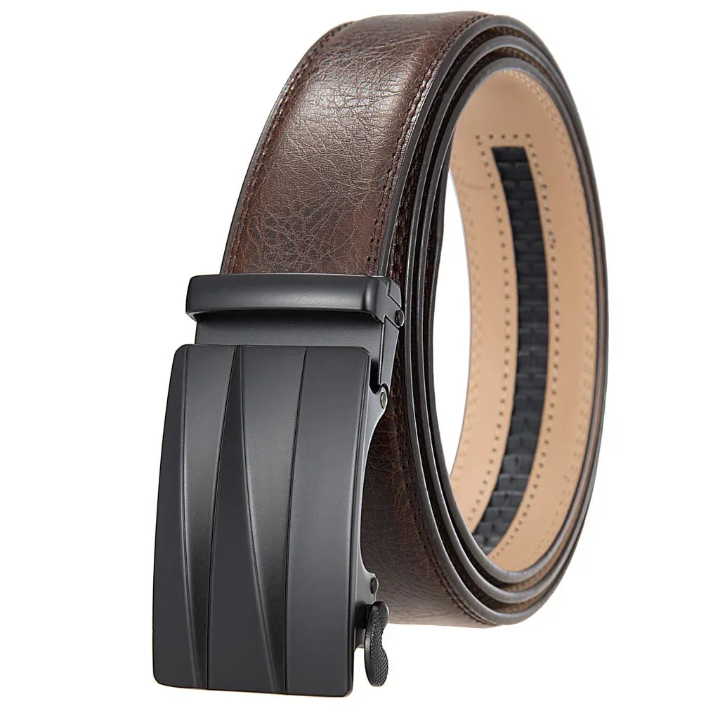 Designer Belts for Men Metal Automatic Buckle Split Leather Waist Belt Luxury Fashion Cowhide Men's Belt 3.5cm Ceinture Homme
