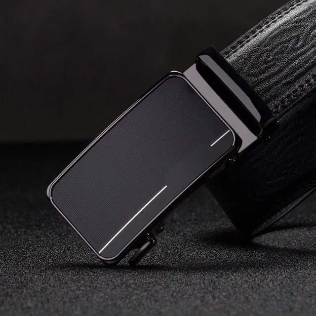 designer belts men High Quality Automatic Buckle genuine leather belts for men