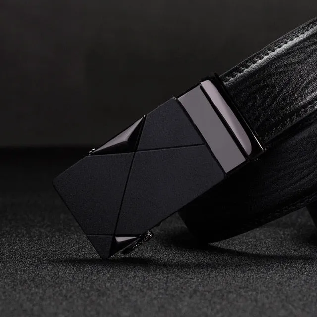 designer belts men High Quality Automatic Buckle genuine leather belts for men