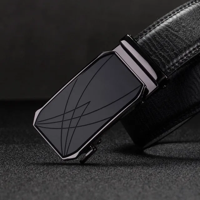 designer belts men High Quality Automatic Buckle genuine leather belts for men