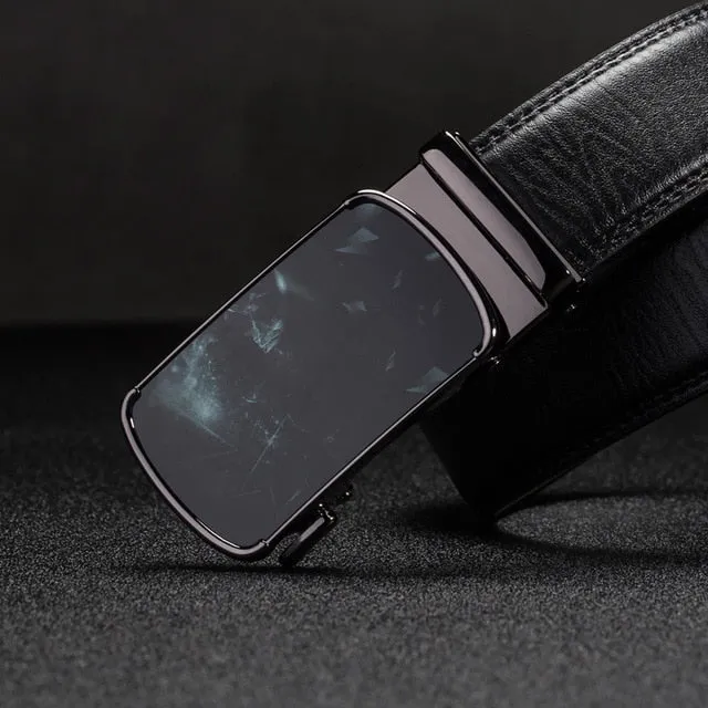 designer belts men High Quality Automatic Buckle genuine leather belts for men