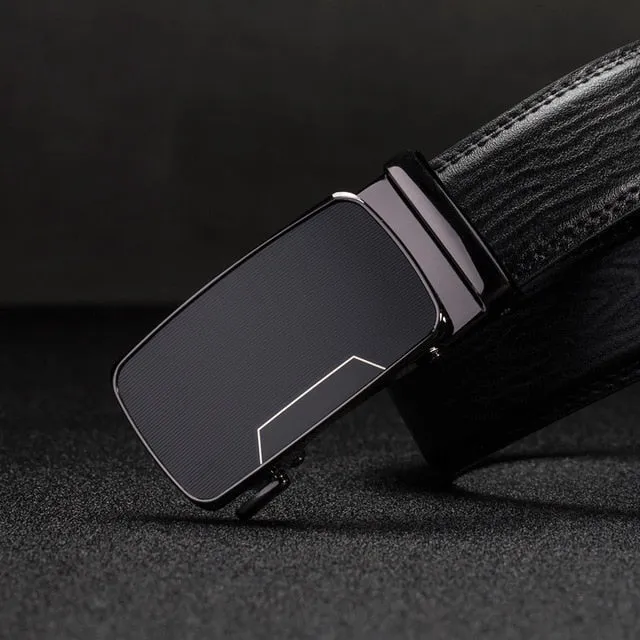designer belts men High Quality Automatic Buckle genuine leather belts for men