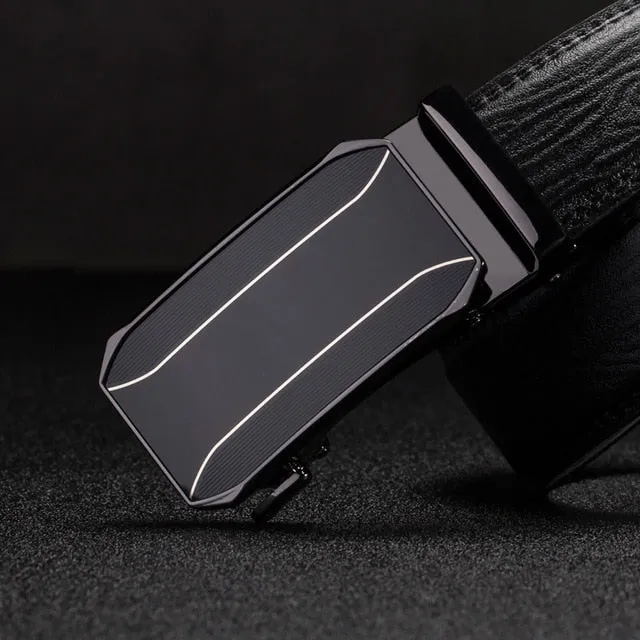 designer belts men High Quality Automatic Buckle genuine leather belts for men