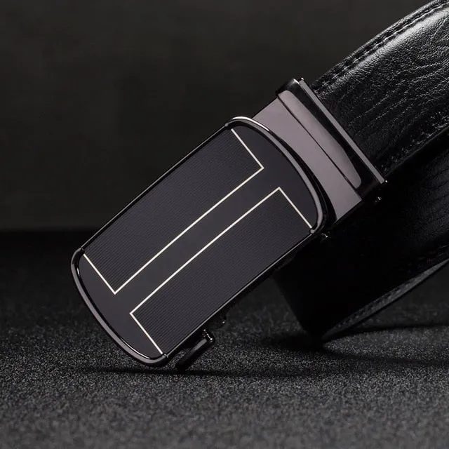 designer belts men High Quality Automatic Buckle genuine leather belts for men