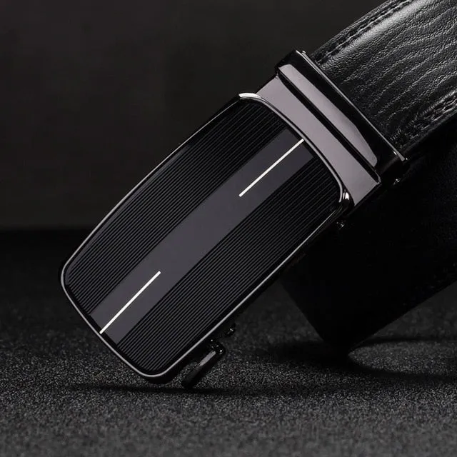 designer belts men High Quality Automatic Buckle genuine leather belts for men