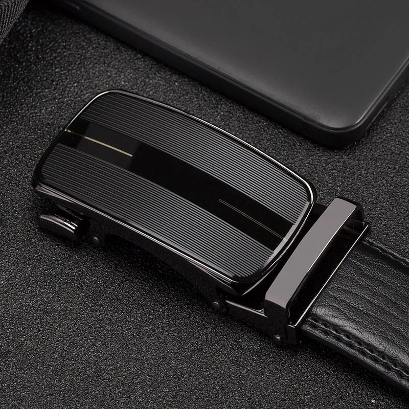 designer belts men High Quality Automatic Buckle genuine leather belts for men