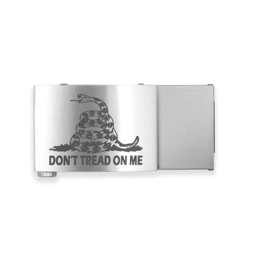 DON'T TREAD ON ME ENGRAVED BUCKLE | USA MADE TACTICAL GUN BELT 1.5"