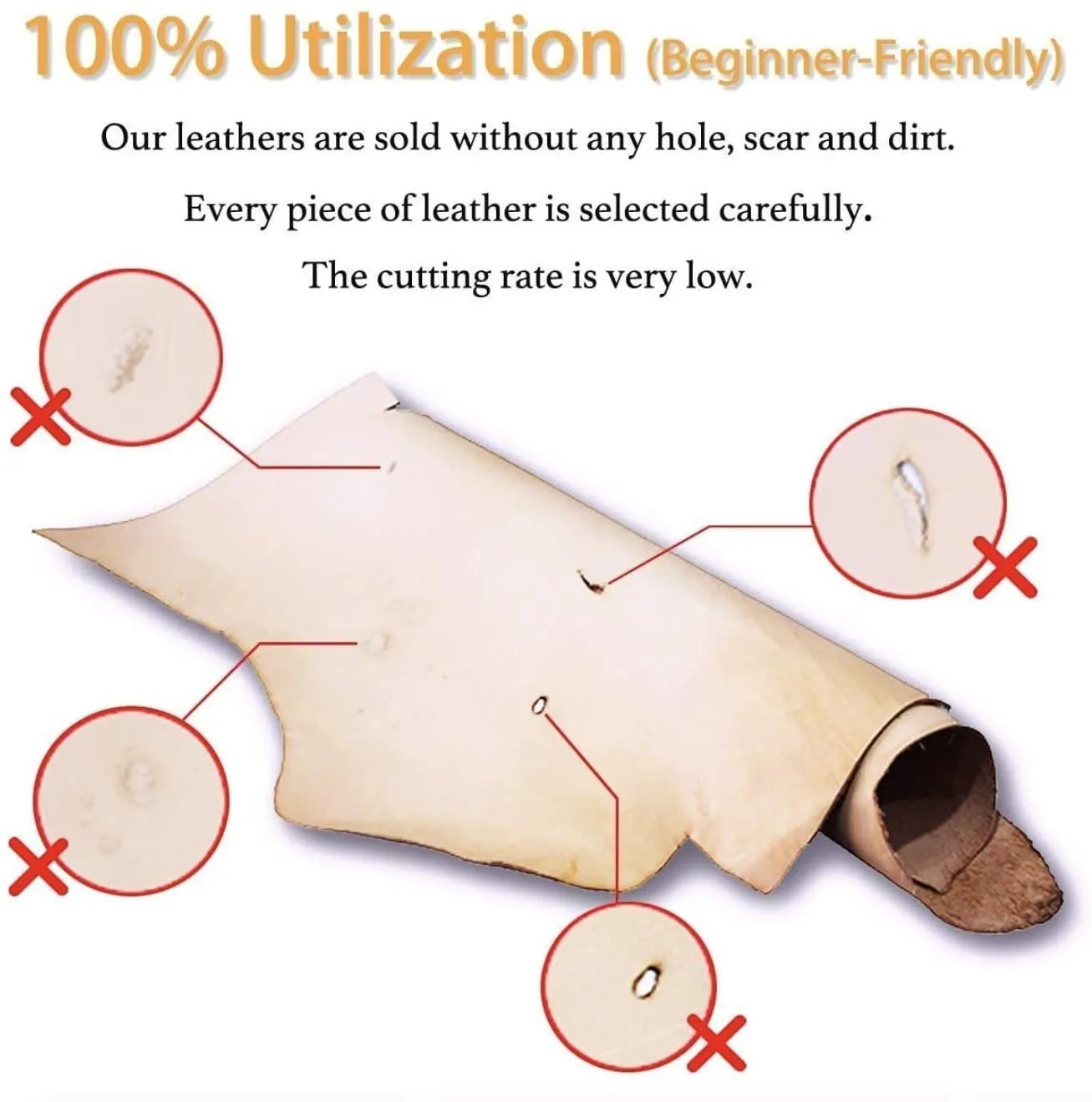 ELW 100% Veg Tan Full Grain Leather Cowhide Pre-Cut Pieces 7-9oz (2.8-3.6mm) - Import AA Grade Tooling Leather Hide - Vegetable Tanned Leather for Tooling,Carving,Molding,Dyeing