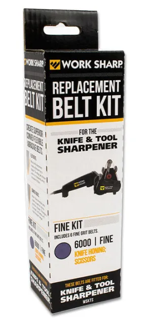 Fine Grit Replacement Belt Kit 6 Pack