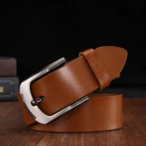 FURONG 2019 New Luxury Brand Leather Belt Men