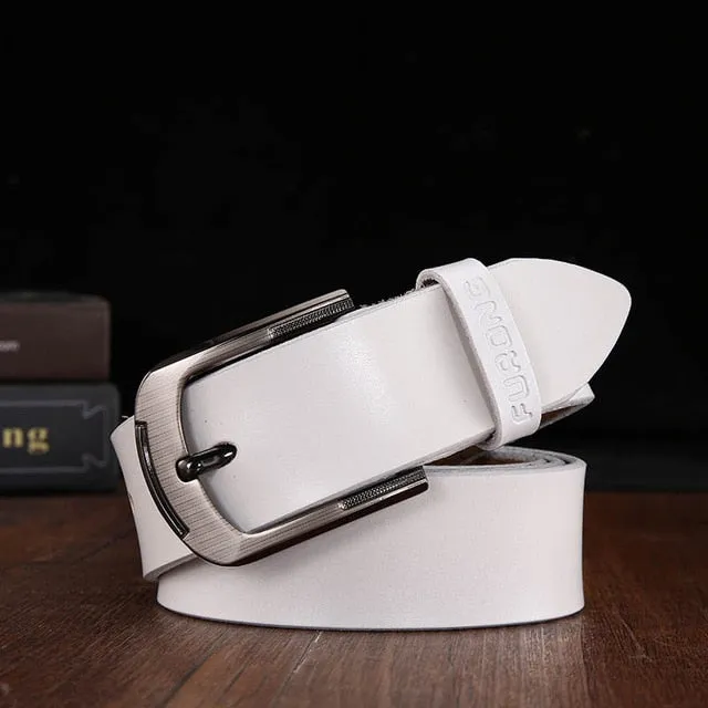 FURONG 2019 New Luxury Brand Leather Belt Men