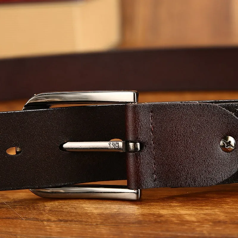 FURONG 2019 New Luxury Brand Leather Belt Men