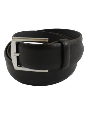 Kiton Belt Dark Brown Leather Men Belt 110 / 44 SALE