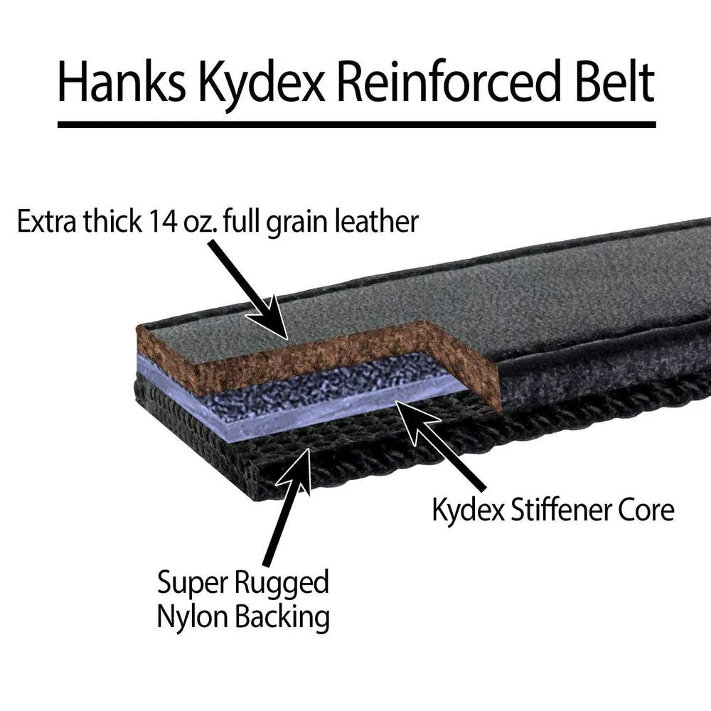 Kydex Reinforced CCW Belt - 1.5"