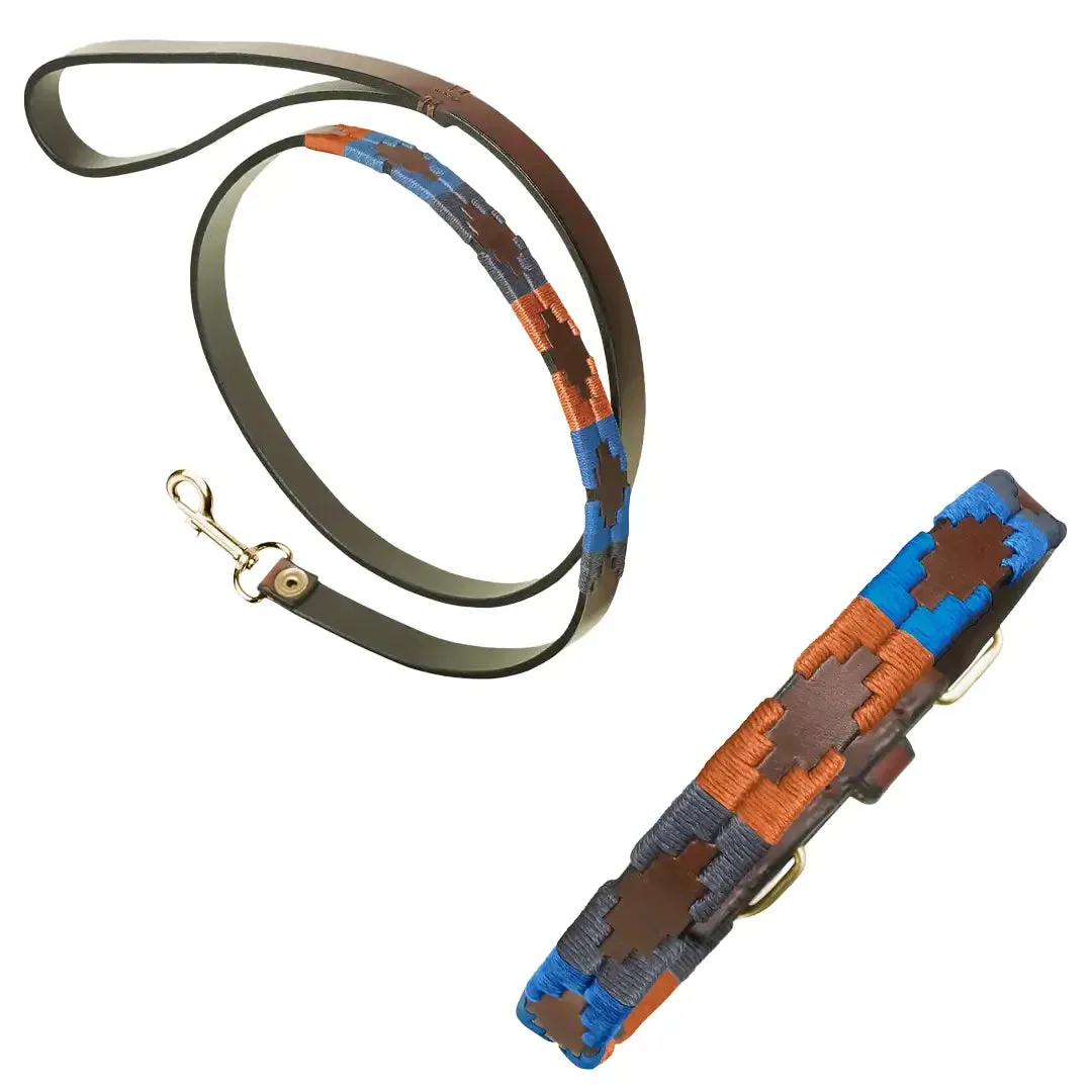 Leather Dog Collar & Lead - Lumbre by Pampeano