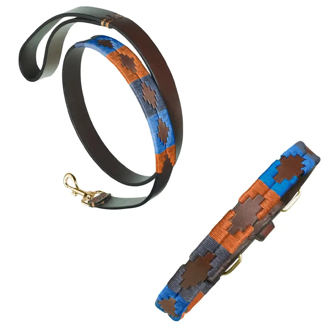 Leather Dog Collar & Lead - Lumbre by Pampeano