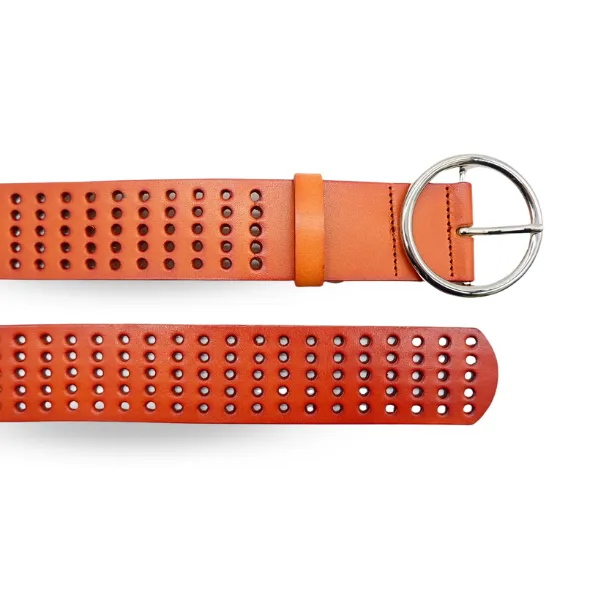 MIRANDA - Women's Light Tan Genuine Leather Belt