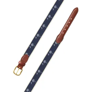 Navy South Carolina Flag Motif Children's Belt
